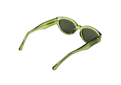 A Kjaerbede Sunglasses Winnie Light Olive Transparent - stylecreep.com