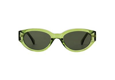 A Kjaerbede Sunglasses Winnie Light Olive Transparent - stylecreep.com