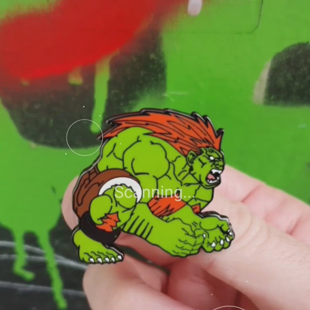 Pinfinity Street Fighter Blanka Augmented Reality Pin Badge