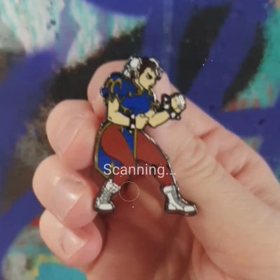 Pinfinity Street Fighter Chun-Li Augmented Reality Pin Badge
