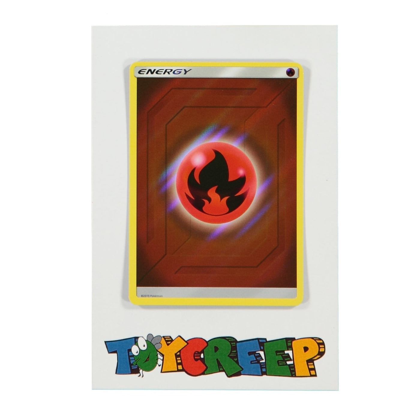 Pokemon TCG Hidden Fates Fire Energy Rev Holo Card - stylecreep.com