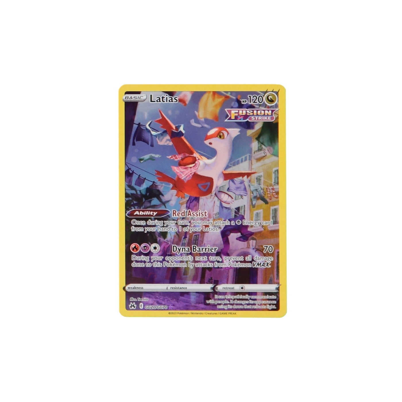 Pokemon TCG Crown Zenith GG20/GG70 Latias Card
