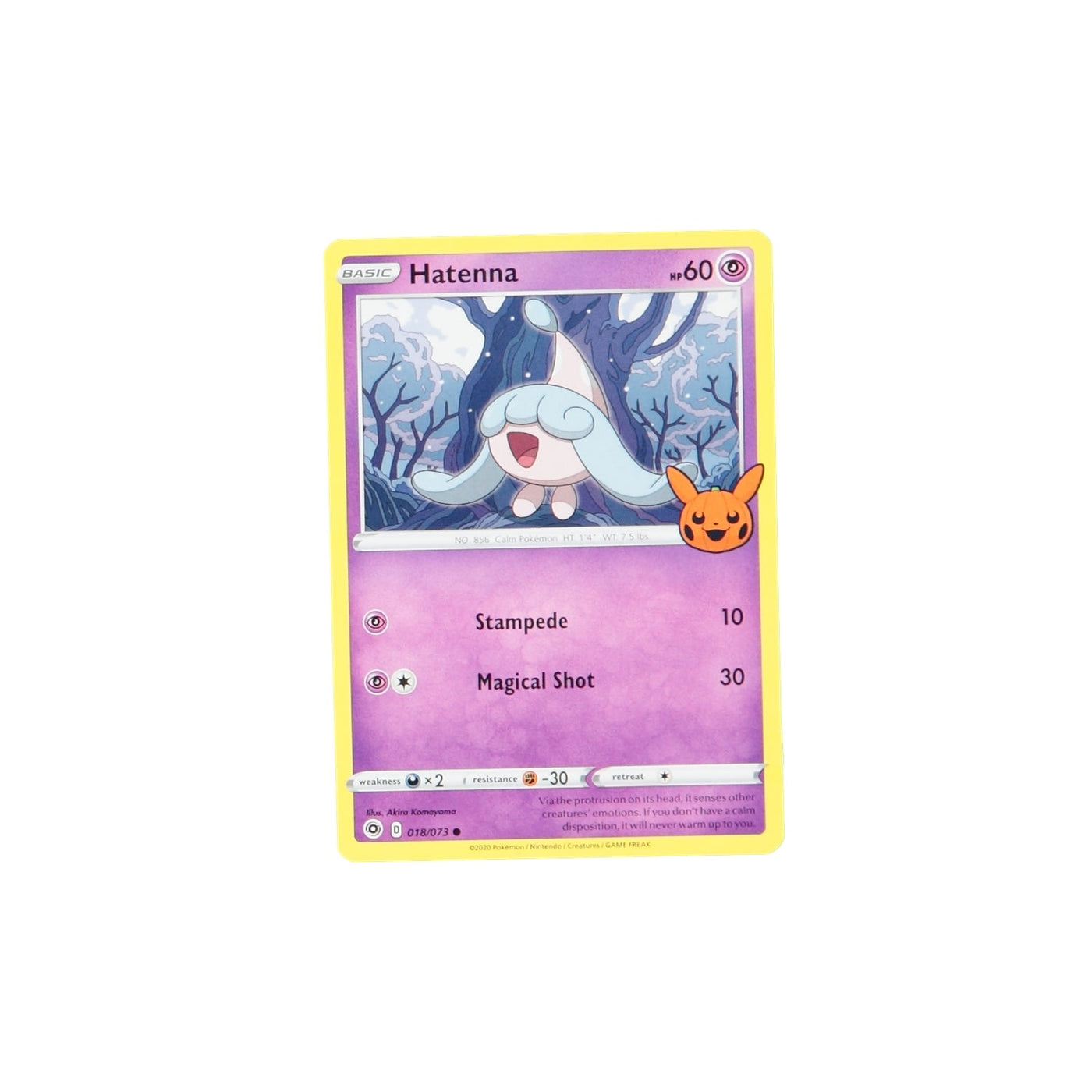Pokemon TCG Trick Or Trade 018/073 Hatenna Card
