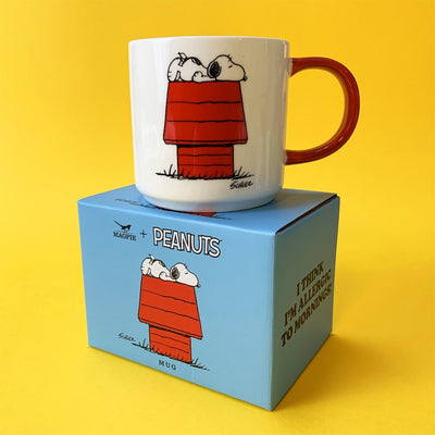 Magpie x Peanuts Allergic to Mornings Mug - stylecreep.com