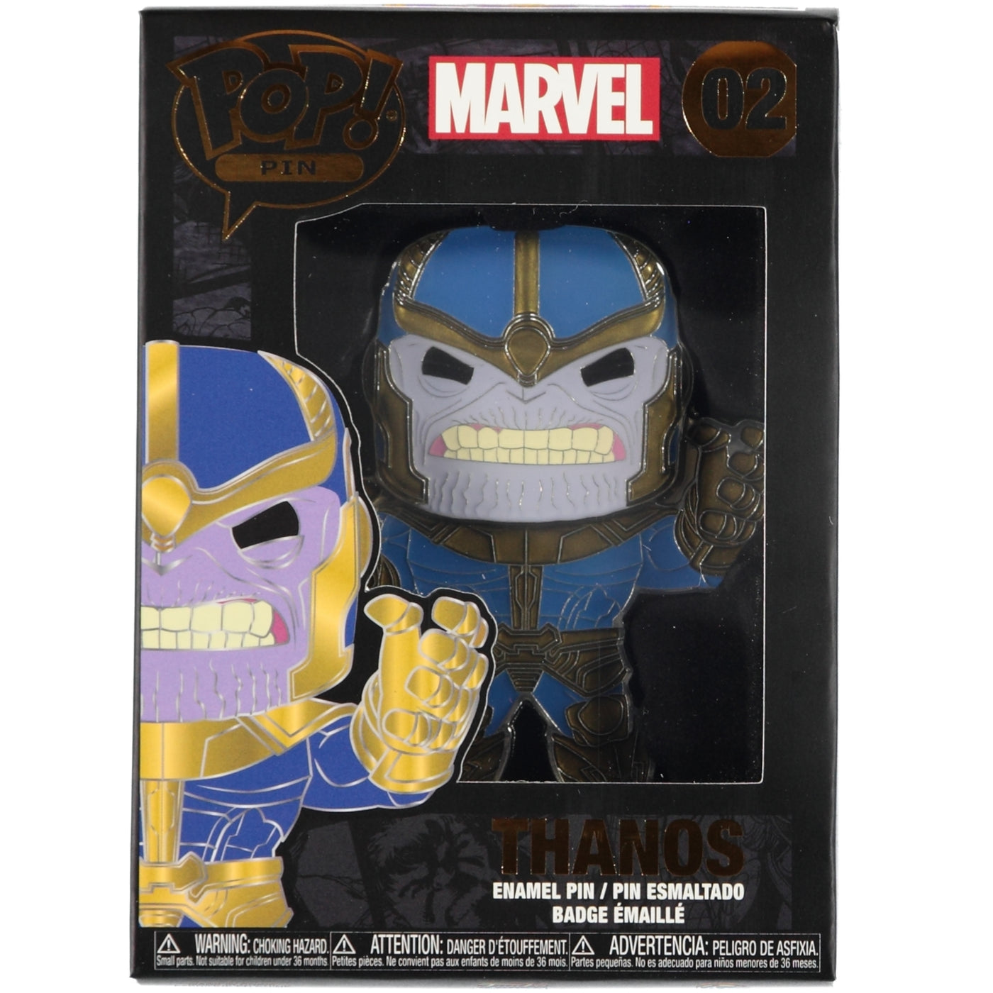 Funko Enamel Pin Badge - Marvel - 02 - Thanos - stylecreep.com