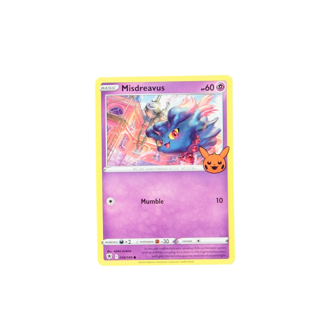 Pokemon TCG Trick Or Trade 058/189 Misdreavus Card - stylecreep.com
