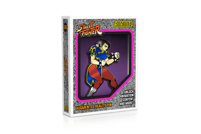 Pinfinity Street Fighter Chun-Li Augmented Reality Pin Badge - stylecreep.com