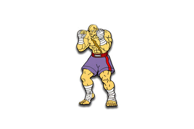 Pinfinity Street Fighter Sagat Augmented Reality Pin Badge
