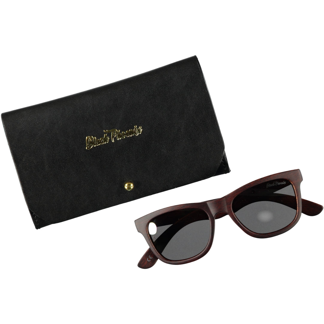 Black Phoenix Harrier Sunglasses Wood Effect - stylecreep.com