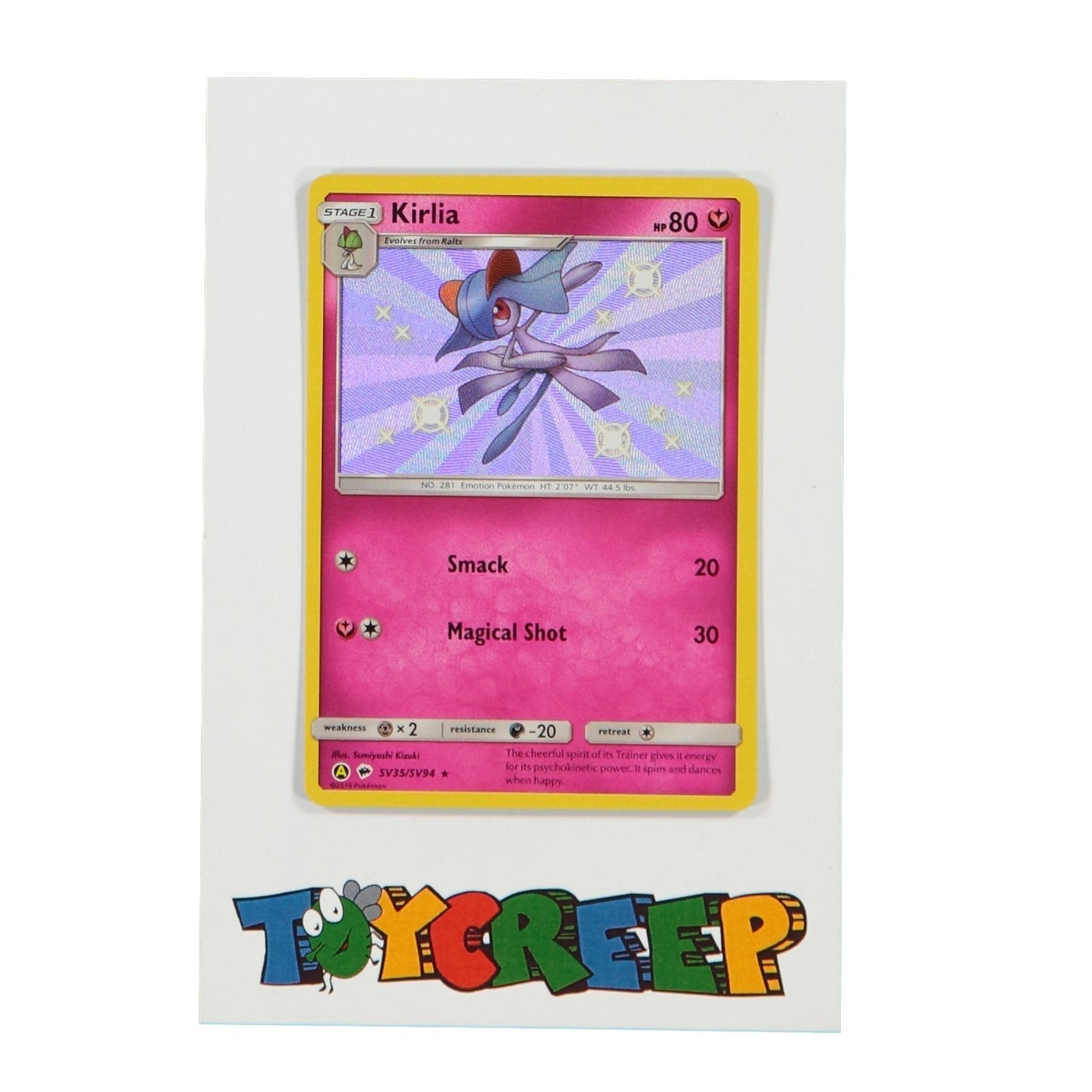 Pokemon TCG Hidden Fates SV35 Kirlia Holo Card