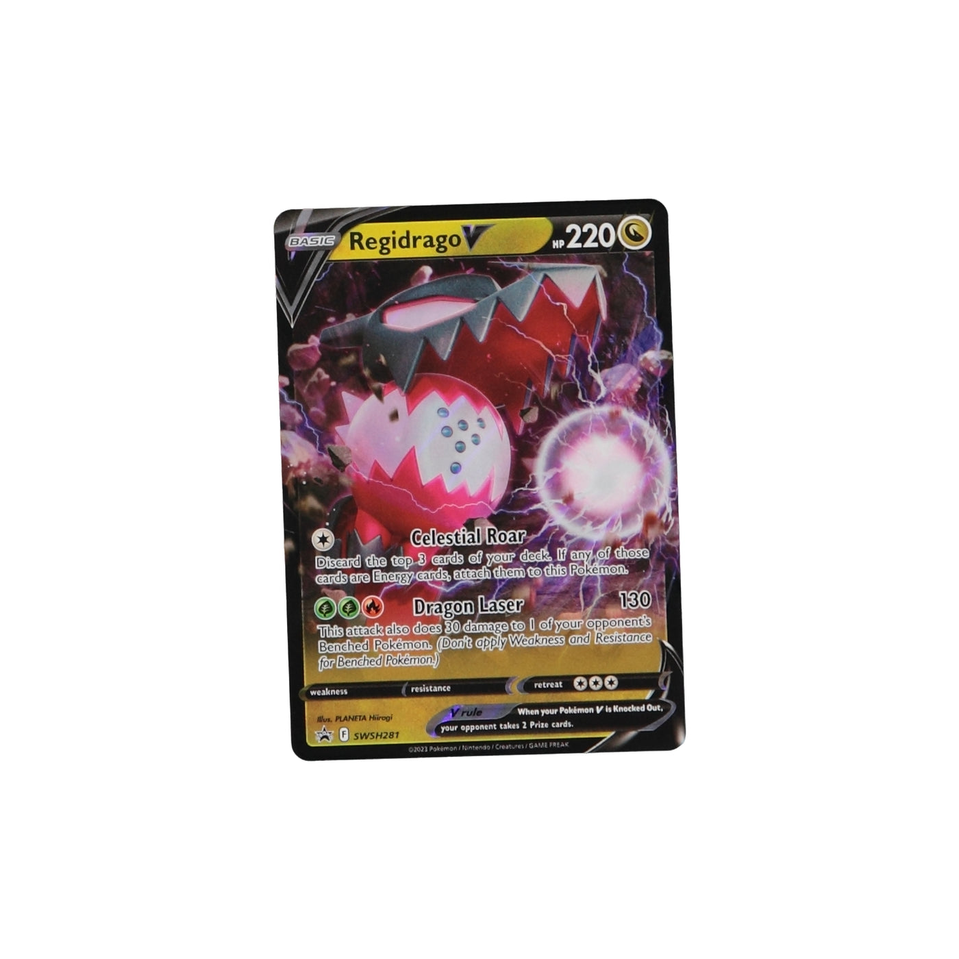 Pokemon TCG SWSH281 Regidrago V Black Star Promo Card - stylecreep.com