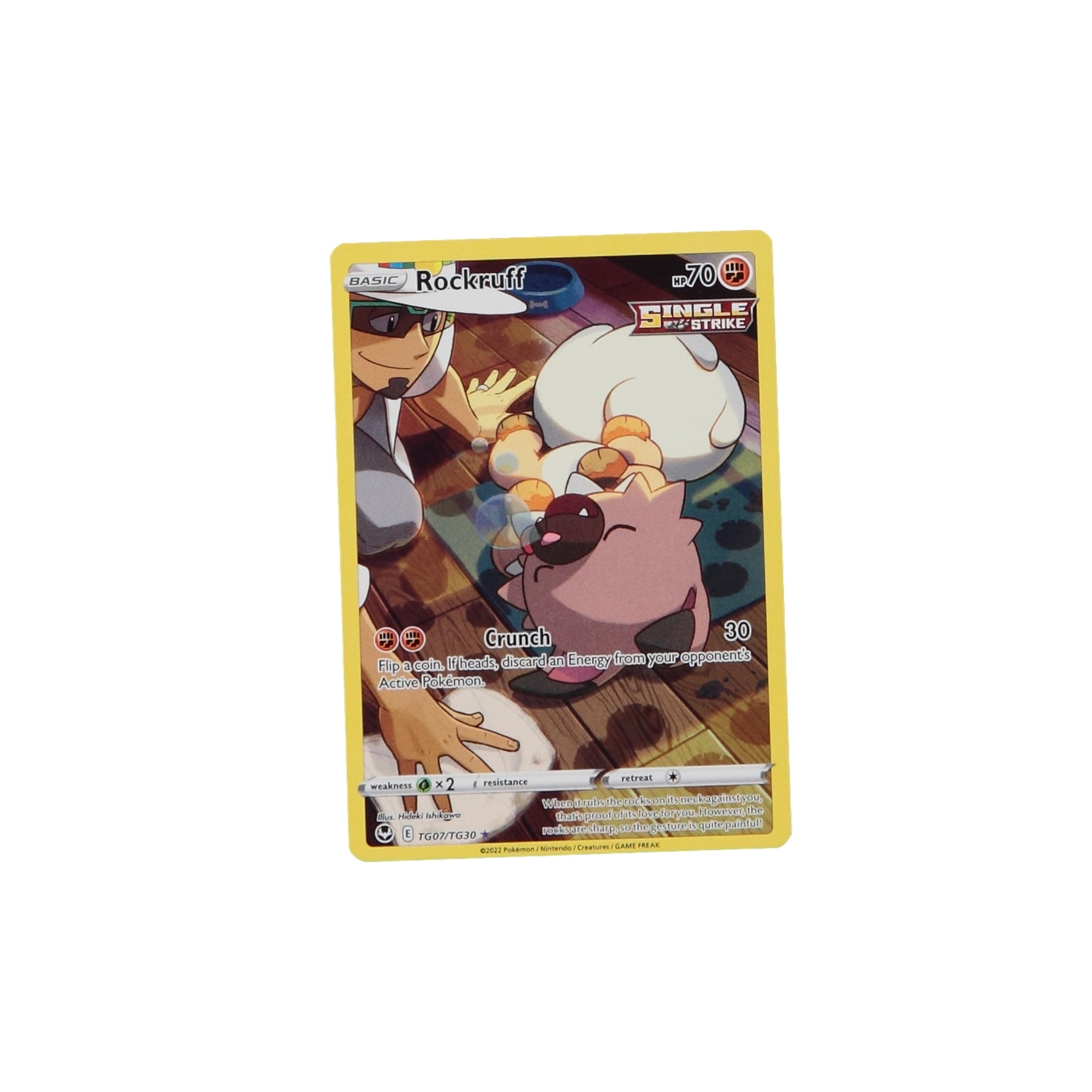 Pokemon TCG Silver Tempest TG07/TG30 Rockruff Card