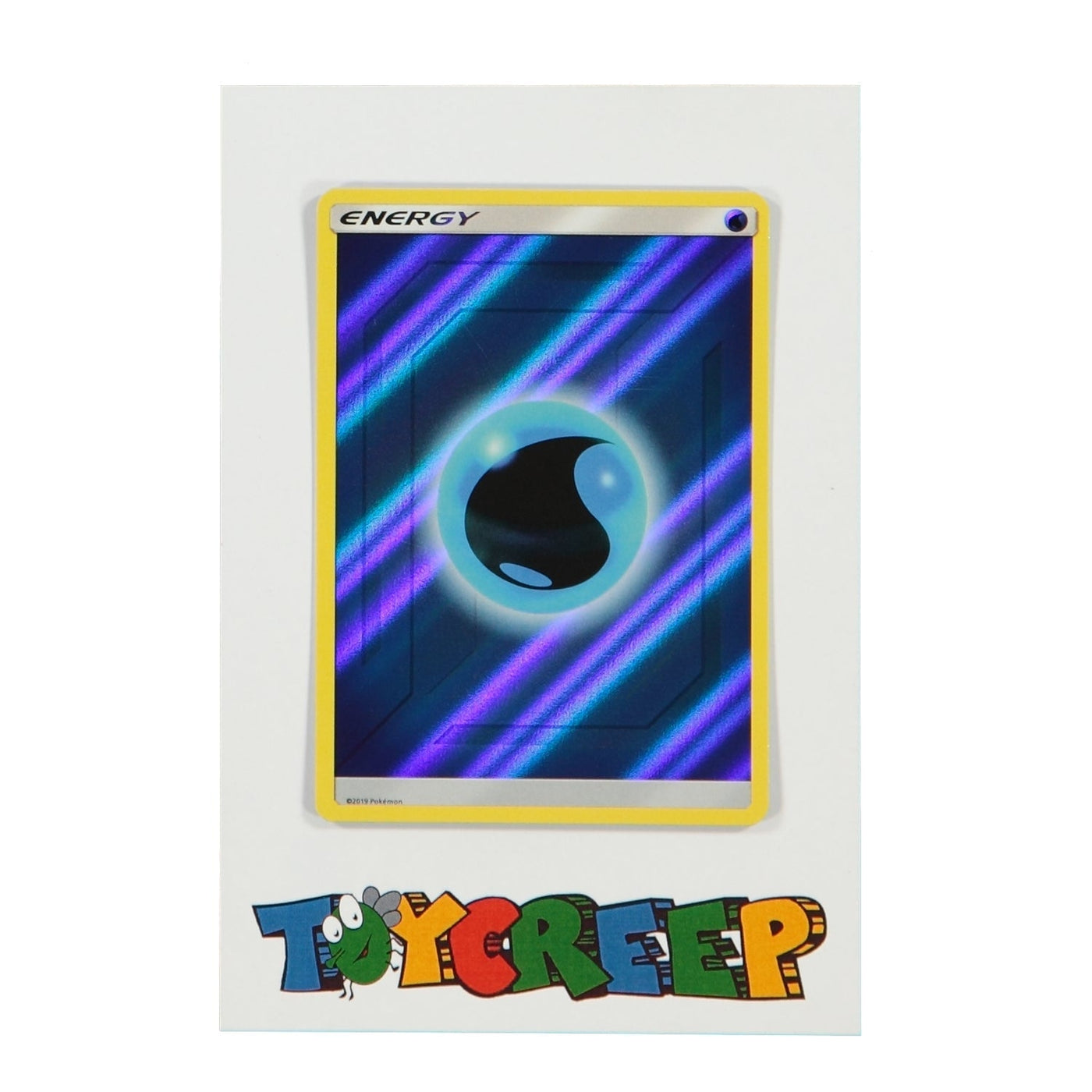 Pokemon TCG Hidden Fates Water Energy Rev Holo Card